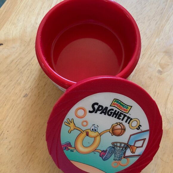 Vintage 1999 SpaghettiOs Bowl & Lid Franco-American Basketball Insulated 10.5 oz - Picture 3 of 10